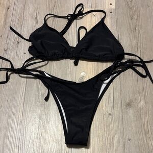 SHEIN Black Bikini Set